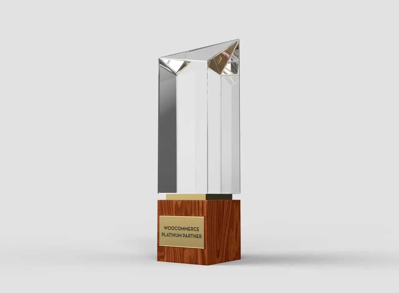 Glass Award woocommerce 1280x939 1 WooCommerce Platinum partner