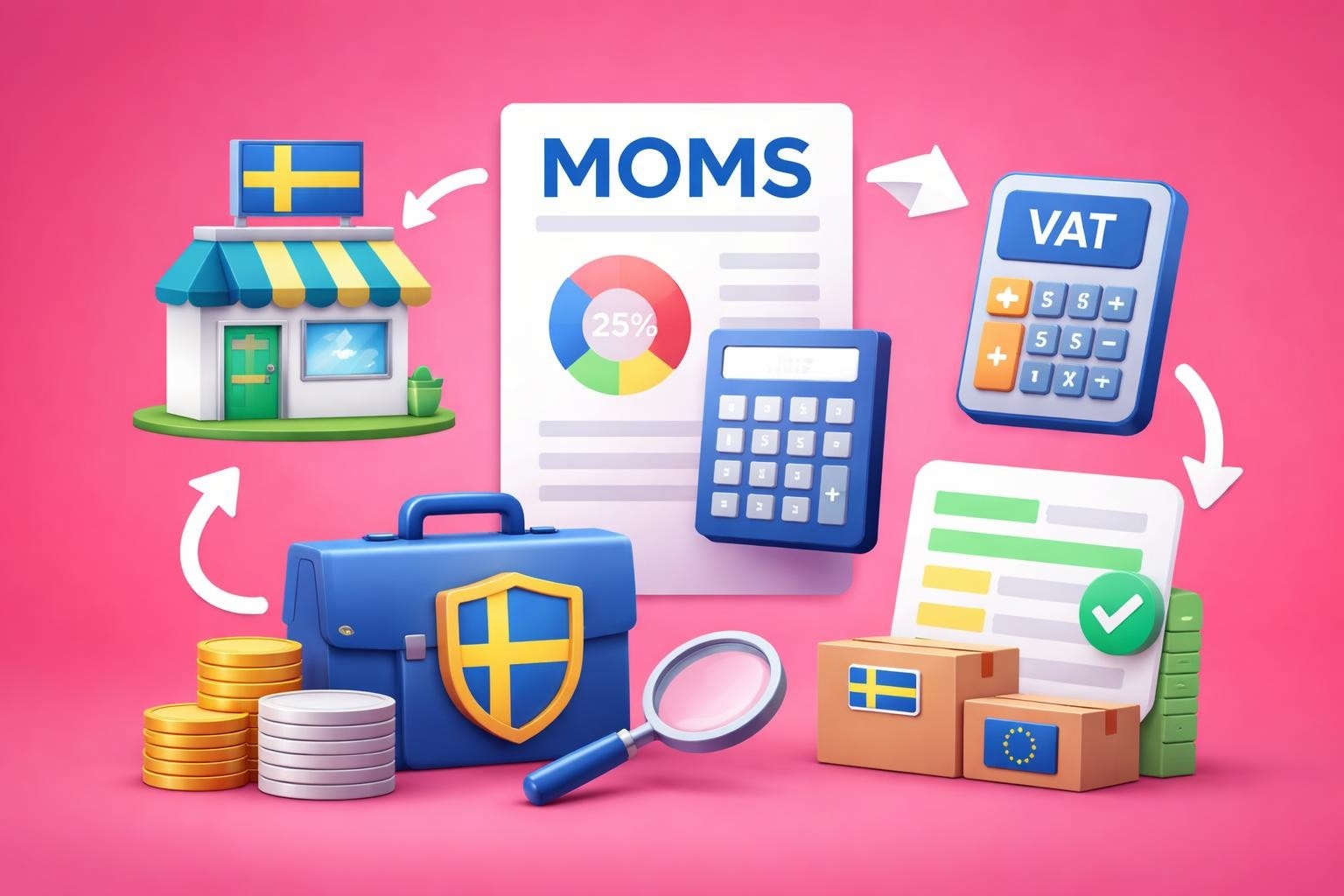 shopify fr svenska fretag moms komplett guide 2026 Shopify för svenska företag moms - Komplett guide 2026
