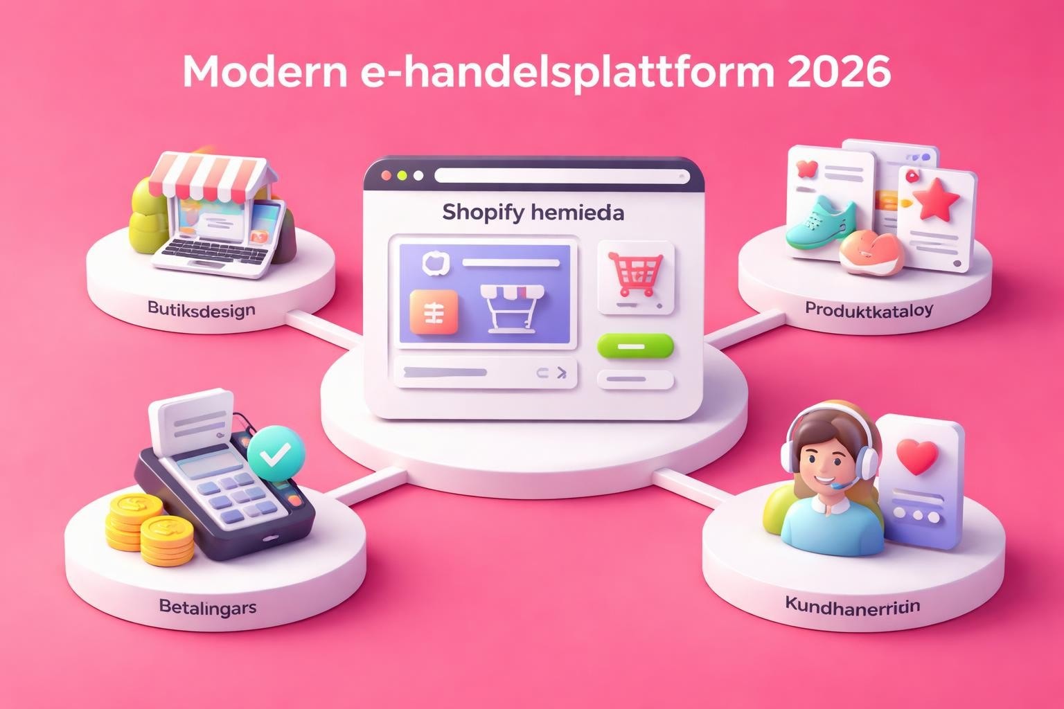 shopify hemsida komplett guide fr 2026 Shopify Hemsida: Komplett Guide för 2026